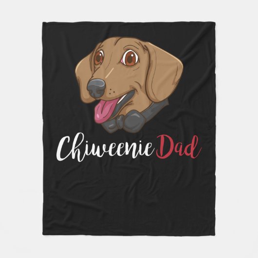 Couverture Polaire Chiweenie Papa Amoureux des chiens Cadeau Hommes C (Devant)