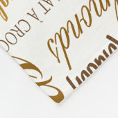 Couverture Polaire Chocolat, amandes et nuage foncé de mot de (Coin)