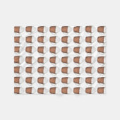 Couverture Polaire Chocolat chaud cacao à la crème blanchie Boissons  (Devant (Horizontal))