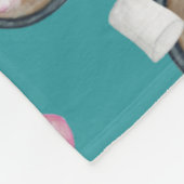 Couverture Polaire Chocolat chaud chocolat chaud hiver rose turquoise (Coin)