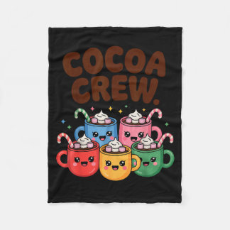 Couverture Polaire Chocolat Chaud Pyjama Assorti Équipage Cocoa Migno