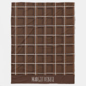 Couverture Polaire Chocolat Creami Una Quadrata Motif moderne (Devant)