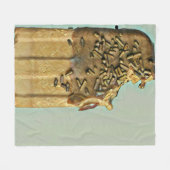 Couverture Polaire Chocolat glacé popsicle (Devant (Horizontal))