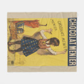 Couverture Polaire Chocolat Menier Petite fille Mur écriture (Devant (Horizontal))