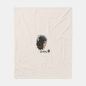 Couverture Polaire Chocolat mignon Labrador Chien - Bailey | Cadeau p (Devant)