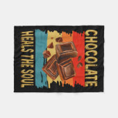 Couverture Polaire Chocolate Heals The Soul Funny Chocolate Lovers Re (Devant (Horizontal))