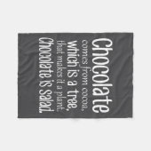 Couverture Polaire Chocolate Is Salad Funny Diet Quote  (Devant (Horizontal))