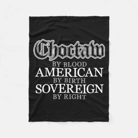 Couverture Polaire Choctaw Native American Indian  (Devant)