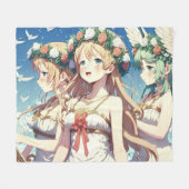 Couverture Polaire Choeur d'anime (Devant (Horizontal))