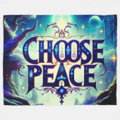 Couverture Polaire Choisir la paix (Devant (Horizontal))