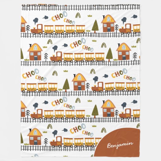 Couverture Polaire Choo Choo Train Pattern (Devant)