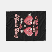 Couverture Polaire Chose Sauvage Vous Me Faites Chanter Coeur Drôle C (Devant (Horizontal))