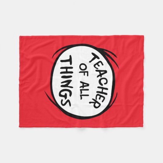 Couverture Polaire Chose Une Chose Deux - Enseignant de toutes choses (Devant (Horizontal))