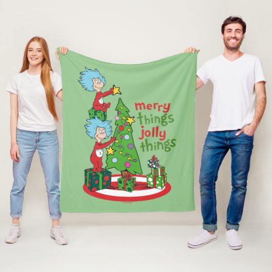 Couverture Polaire Chose Une Chose Deux Merry Things Jolly Things (En situation)
