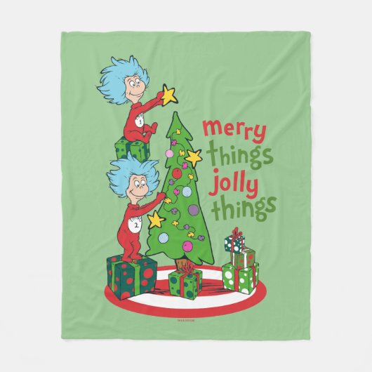 Couverture Polaire Chose Une Chose Deux Merry Things Jolly Things (Devant)