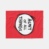 Couverture Polaire Chose Une Chose Deux - Tante de toutes choses (Devant (Horizontal))