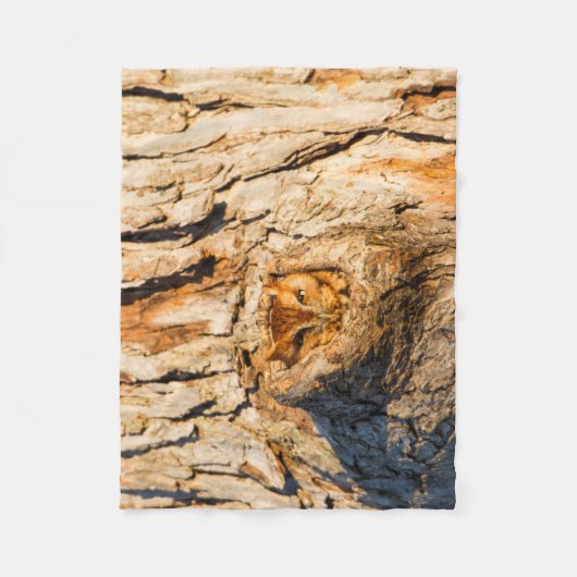 Couverture Polaire Chouette à cris de l'Est (Devant)