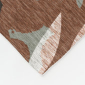 Couverture Polaire Chouette barrée Nature Coeur Feuilles Fleurs Tapis (Coin)