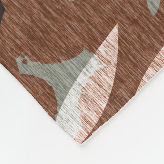 Couverture Polaire Chouette barrée Nature Coeur Feuilles Fleurs Tapis (Coin)