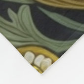 Couverture Polaire Chouette blanche style Art nouveau (Coin)