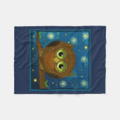 Couverture Polaire Chouette Brown (Devant (Horizontal))