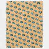 Couverture Polaire Chouette d'art populaire nordique (Devant)