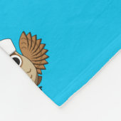 Couverture Polaire Chouette infirmière mignonne avec dessin à la seri (Coin)