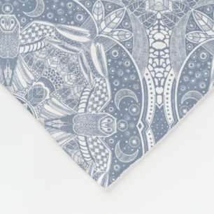 Couverture Polaire Chouette magique Mandala