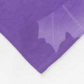 Couverture Polaire Chouette mignonne pourpre (Coin)