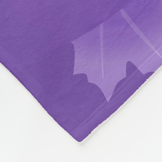 Couverture Polaire Chouette mignonne pourpre (Coin)