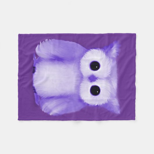Couverture Polaire Chouette pourpre (Devant (Horizontal))