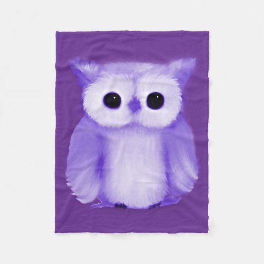 Couverture Polaire Chouette pourpre (Devant)
