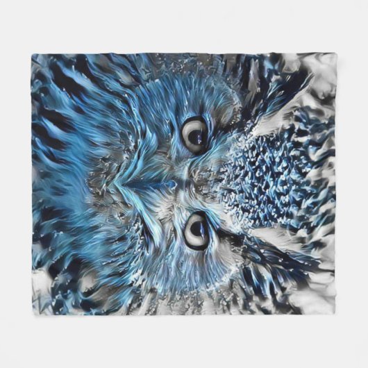 Couverture Polaire Chouette Soit Chaude Dans Ça (Devant (Horizontal))