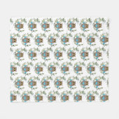 Couverture Polaire Chouette verte Eucalyptus (Devant (Horizontal))