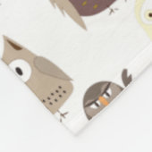 Couverture Polaire Chouettes (Coin)