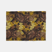 Couverture Polaire Chouettes d'automne (Devant (Horizontal))