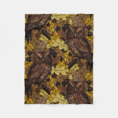 Couverture Polaire Chouettes d'automne (Devant)