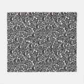 Couverture Polaire Chouettes et os (Devant (Horizontal))