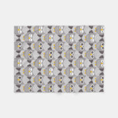 Couverture Polaire Chouettes grises (Devant (Horizontal))