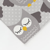Couverture Polaire Chouettes grises (Coin)