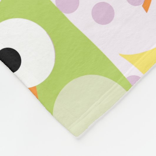 Couverture Polaire Chouettes mignonnes, Chouette Motif, Chouettes pou (Coin)