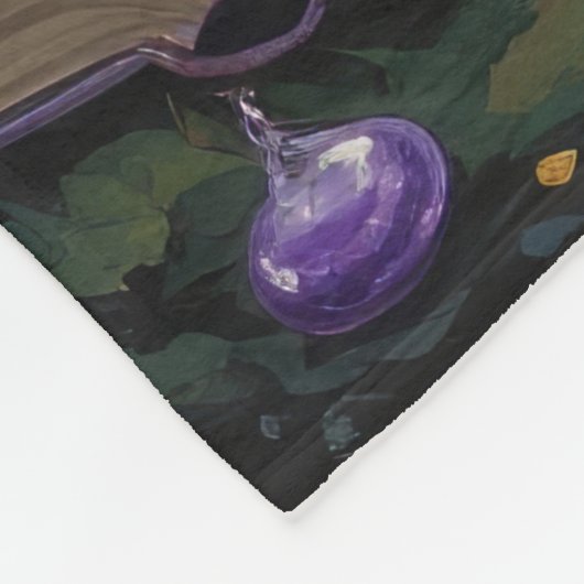 Couverture Polaire Chow Chow Chien Peinture Whimsical Halloween (Coin)