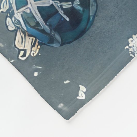 Couverture Polaire Chow Chow Dog in Sledge Let's neige Christmas (Coin)