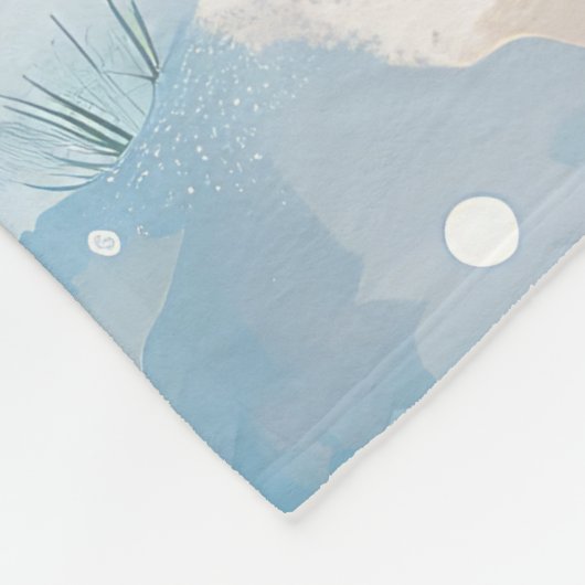 Couverture Polaire Chow Chow Winter Wonderland Noël Joie (Coin)