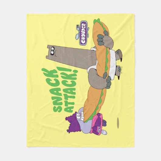 Couverture Polaire Chowder et Shnitzel (Devant)