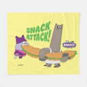 Couverture Polaire Chowder et Shnitzel (Devant (Horizontal))