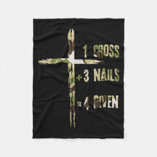 Couverture Polaire Chrétien Une Croix Plus Trois Clous Égal Pardon