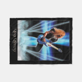 Couverture Polaire Chris Caffery Blue Art Fleece Blanche (Devant (Horizontal))