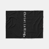 Couverture Polaire Christ Is King Jesus Catholic Christian Christiani (Devant (Horizontal))