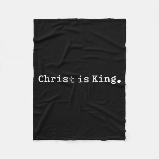 Couverture Polaire Christ Is King Jesus Catholic Christian Christiani (Devant)